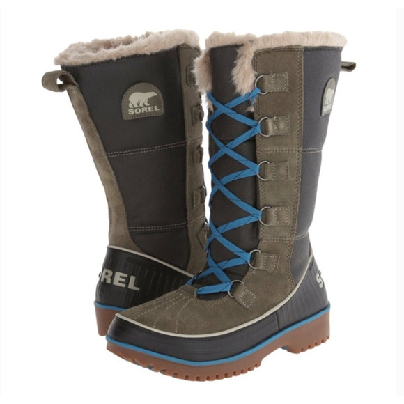 Sorel Women’s Tivoli II High Boots Peat Moss 6 Waterproof Suede - Picture 1 of 9